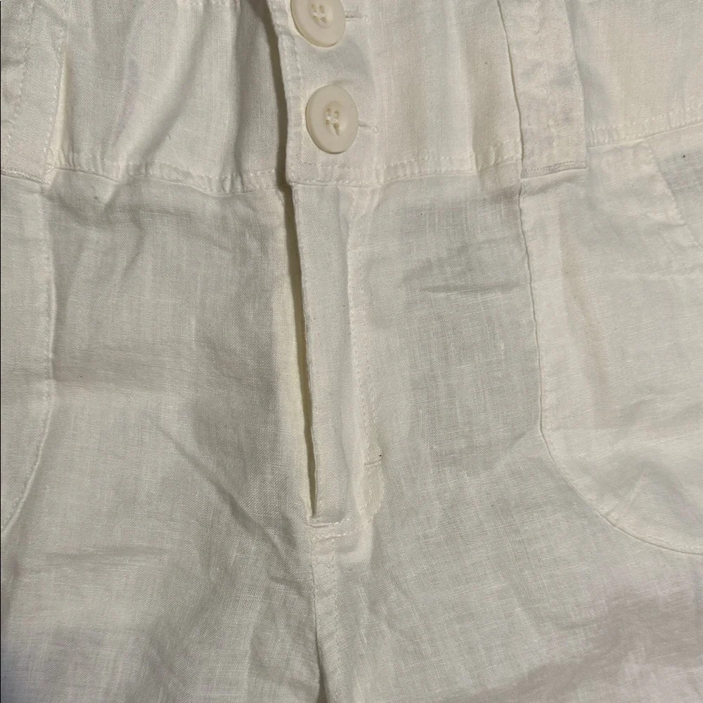 Soft Surroundings linen women’s crop pants  new without tag size larg